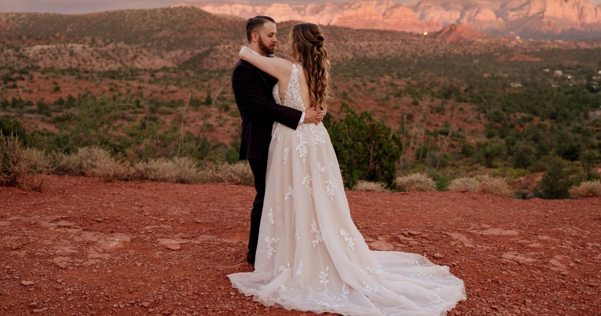 Sunset Sedona Elopement at Lovers Knoll | Elopement Photographer | Maya ...