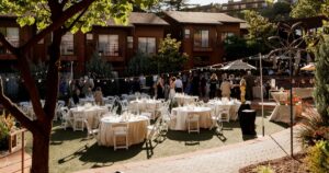 A Sedona wedding reception at Amara Resort.