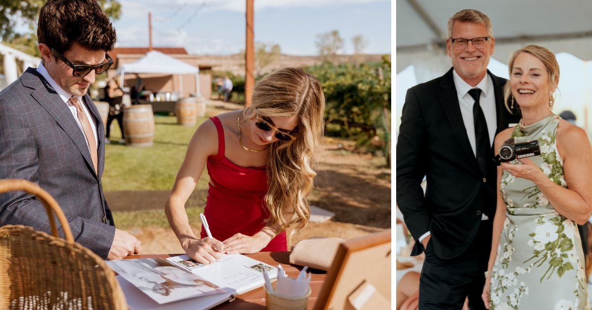 Family photos at Alcantara Vineyard & Winery in Cottonwood, Arizona